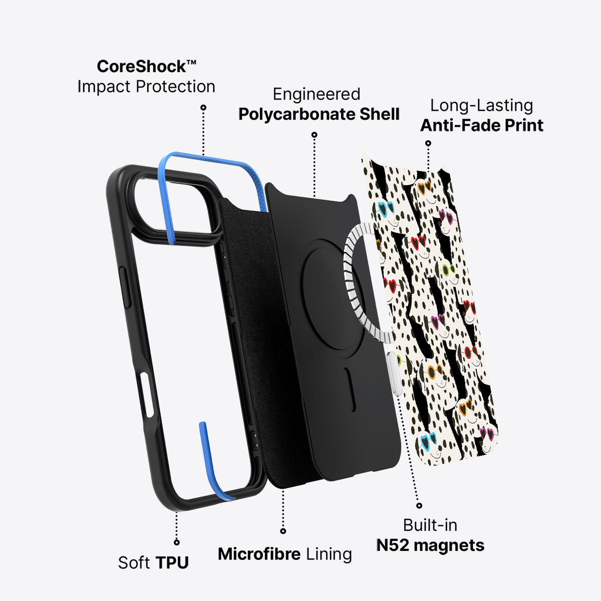 Dalmatian Dog - iPhone 17 Air Case, #case type_core (magsafe)