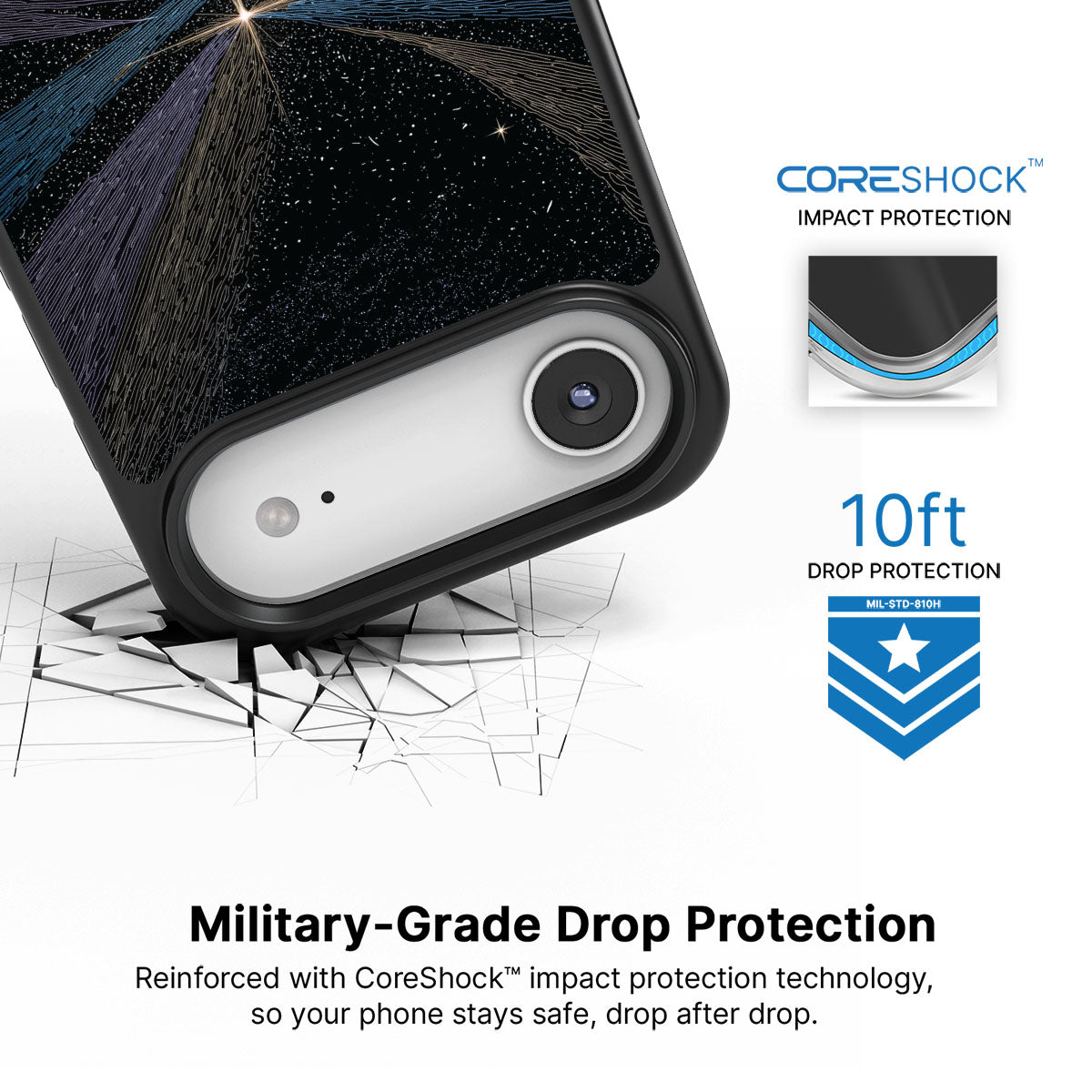 iPhone Air Case with MagSafe – Falling Star