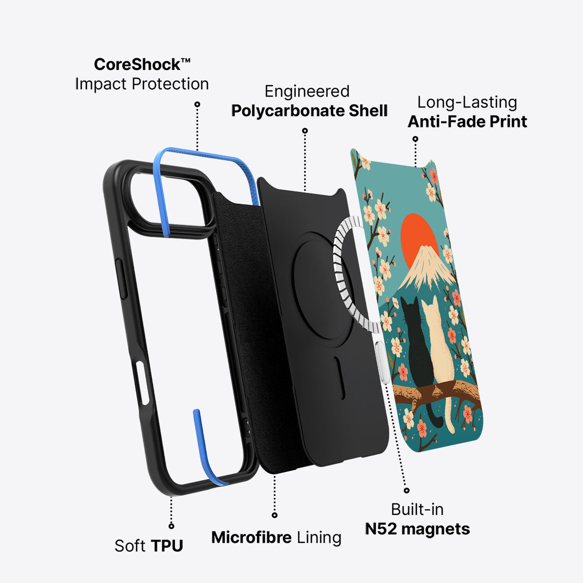 Fuji Cats - iPhone 17 Air Case #case type_core (magsafe)