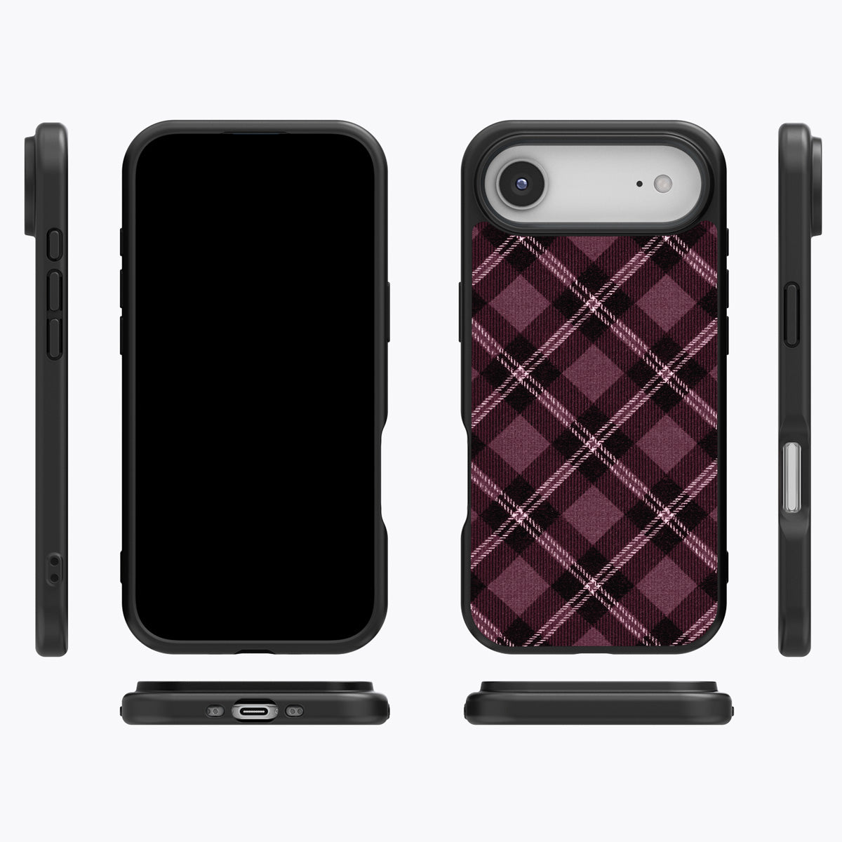 Merlot Weave iPhone Air case cover – multi-angle view