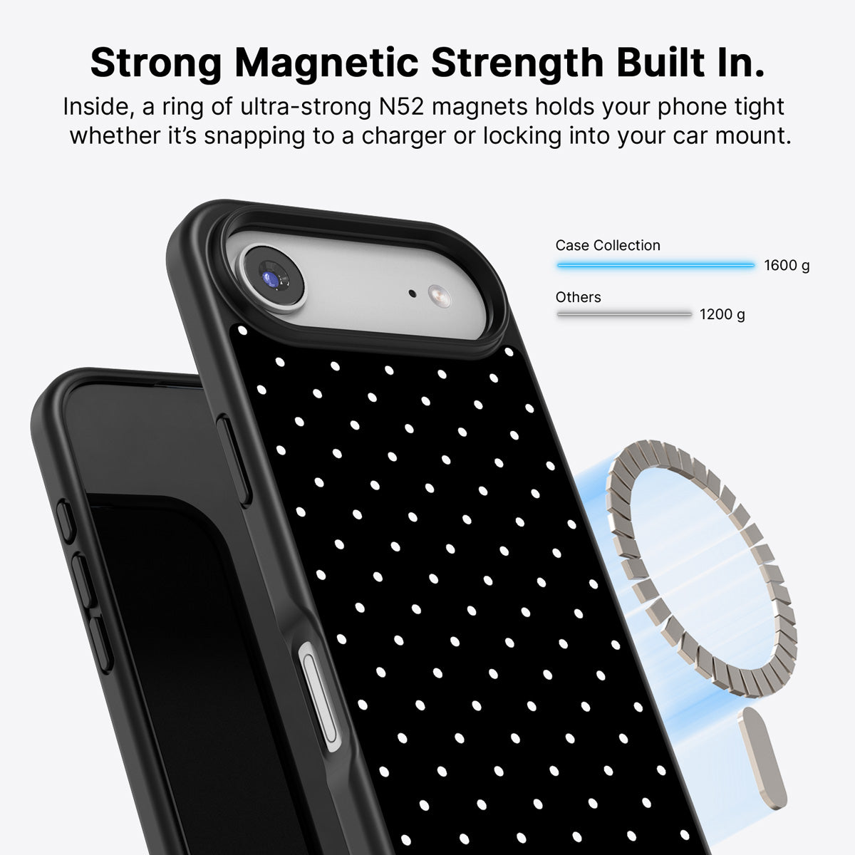 iPhone Air MagSafe case – Midnight Confetti design