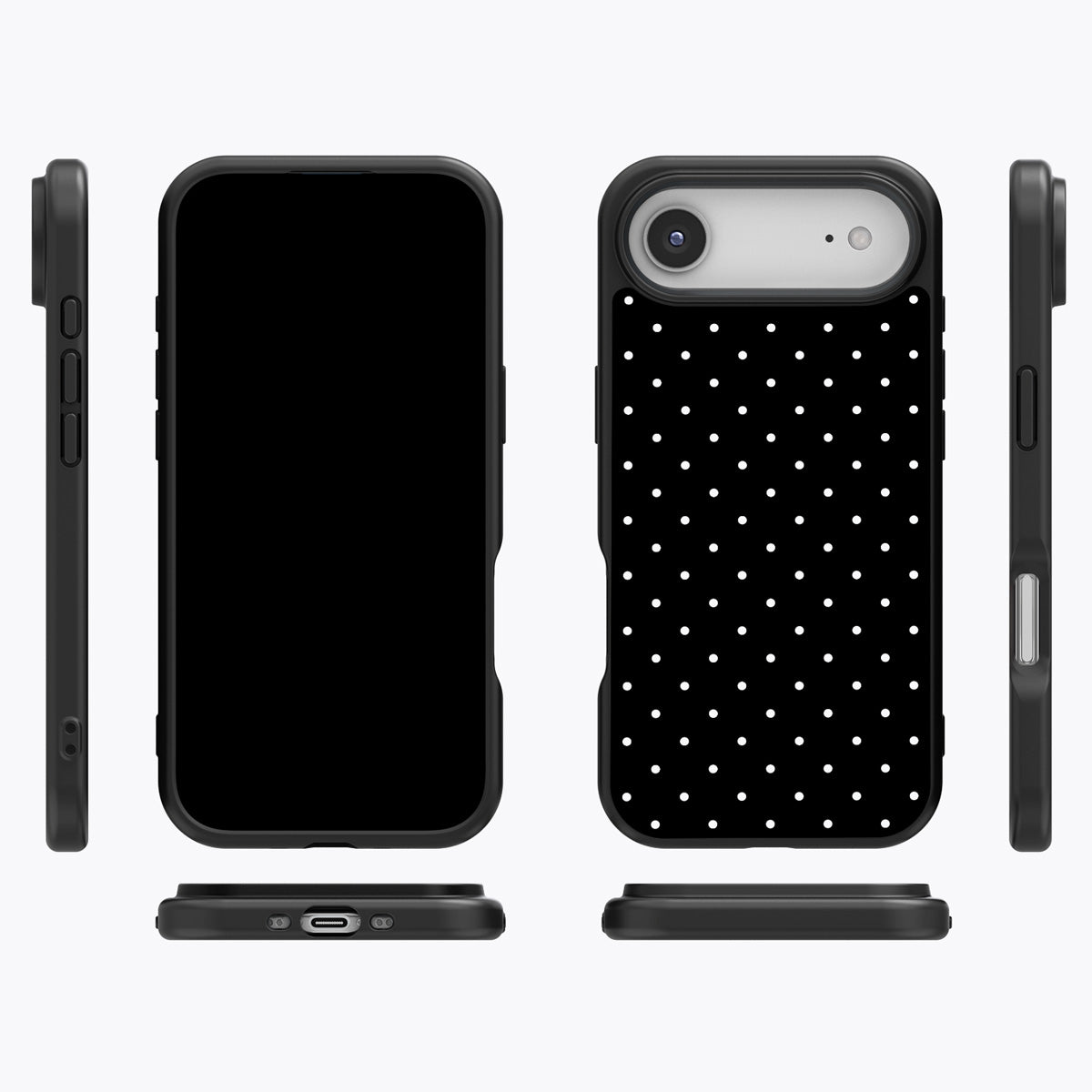 Midnight Confetti iPhone Air case cover – multi-angle view