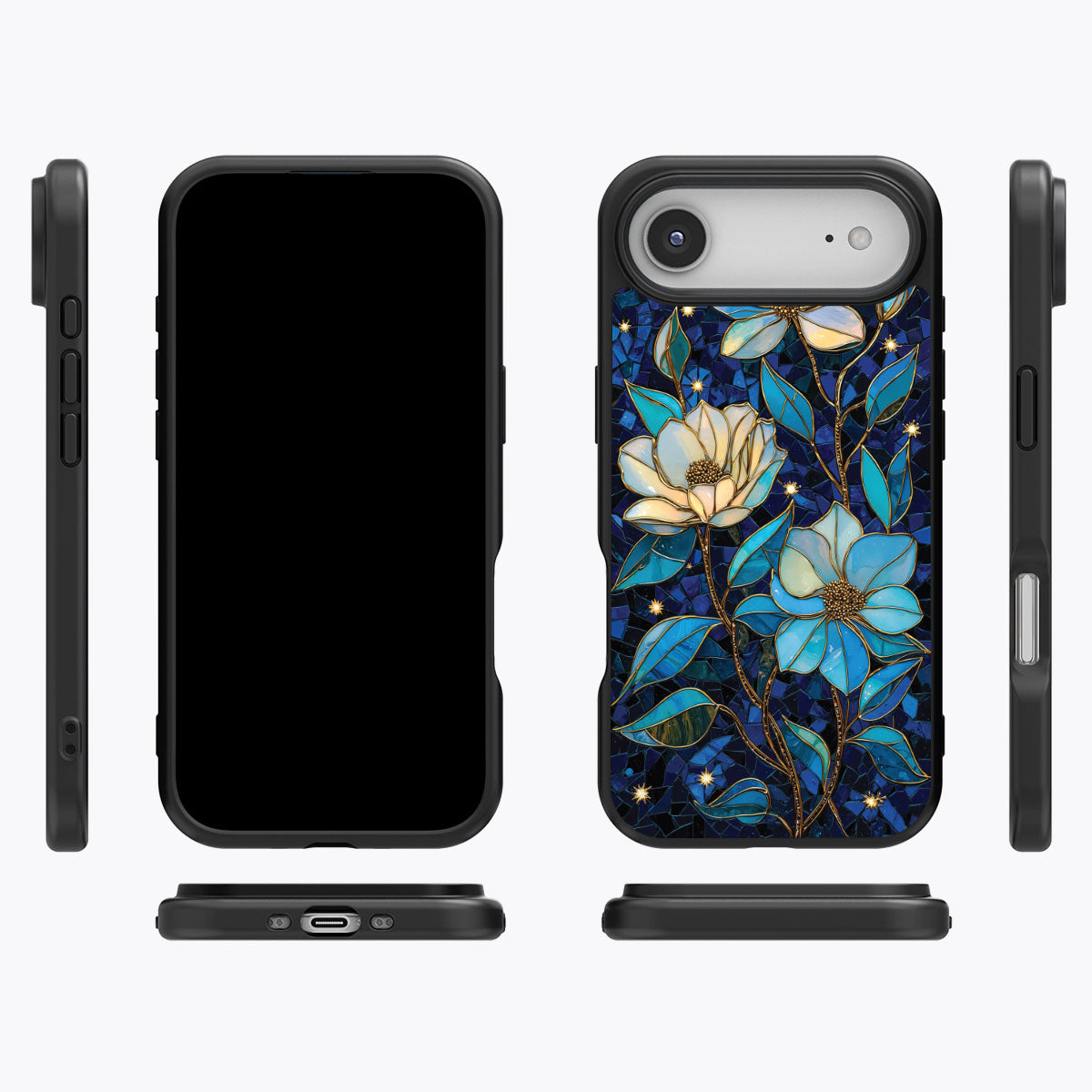 iPhone Air Case with MagSafe – Midnight Magnolia
