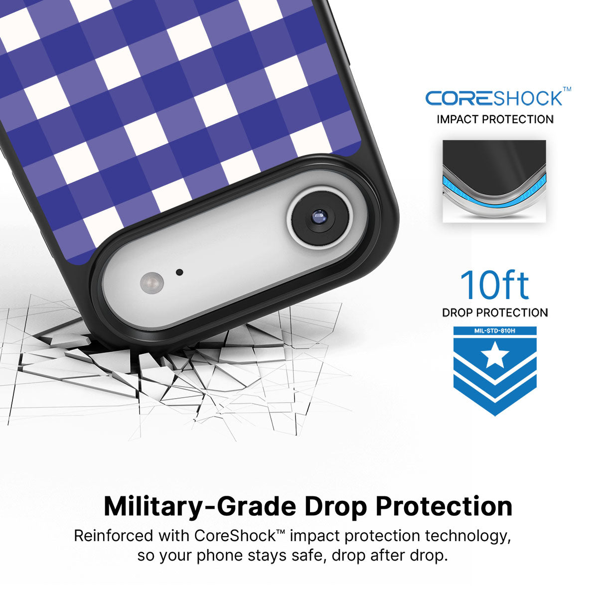 Nautical Grid - iPhone 17 Air Case