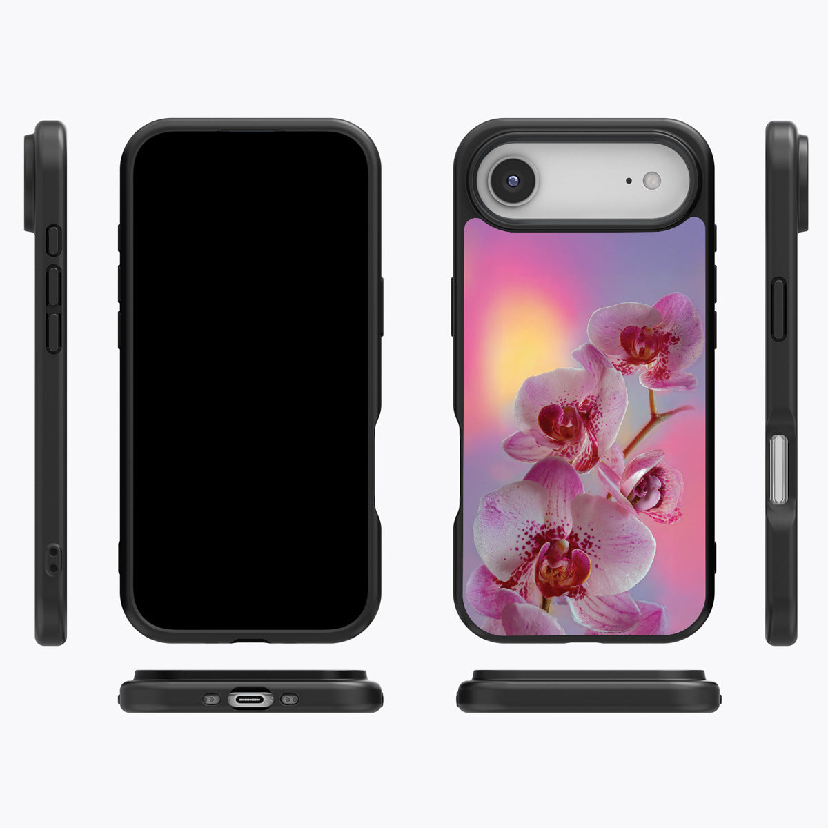 Orchid Dream iPhone Air case cover – multi-angle view
