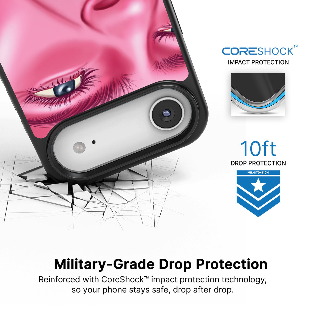 Pink Rage - iPhone 17 Air Case #case type_core (magsafe), #case type_core (non magsafe)