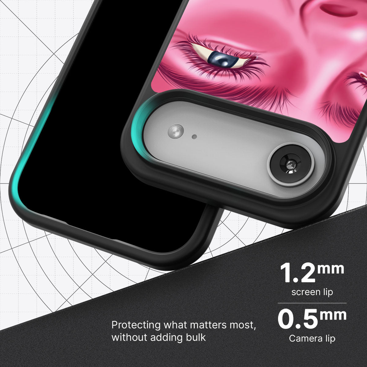 Pink Rage - iPhone 17 Air Case #case type_core (magsafe), #case type_core (non magsafe)