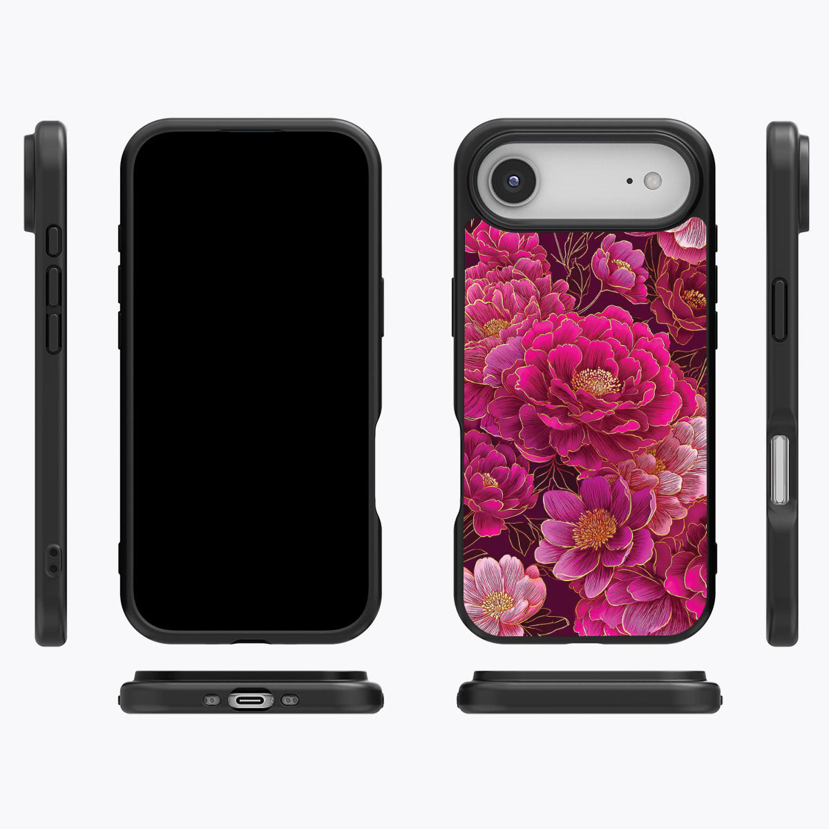 Pink Reverie iPhone Air case cover – multi-angle view