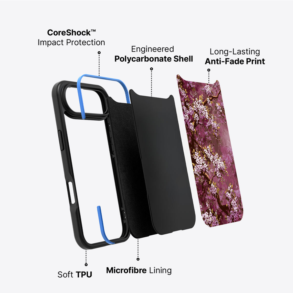 Rose Whisper - iPhone 17 Air Case #case type_core (non magsafe)