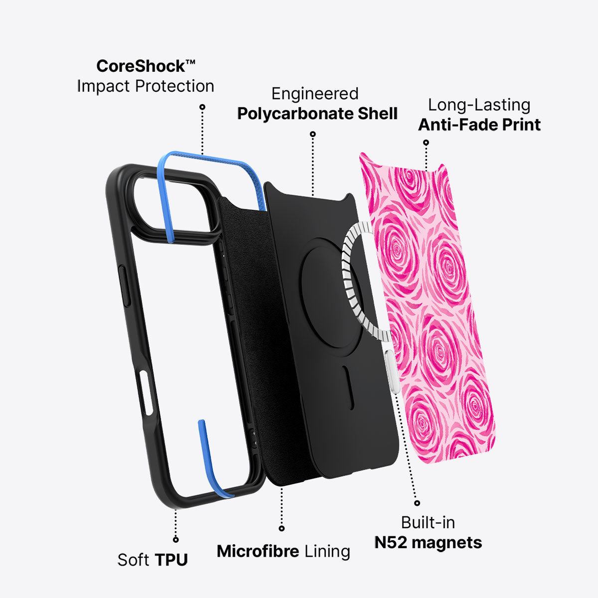 Rosy Reverie - iPhone 17 Air Case  #case type_core (magsafe)