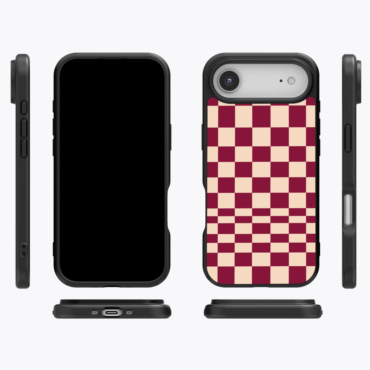Rouge Board iPhone Air case cover – multi-angle view