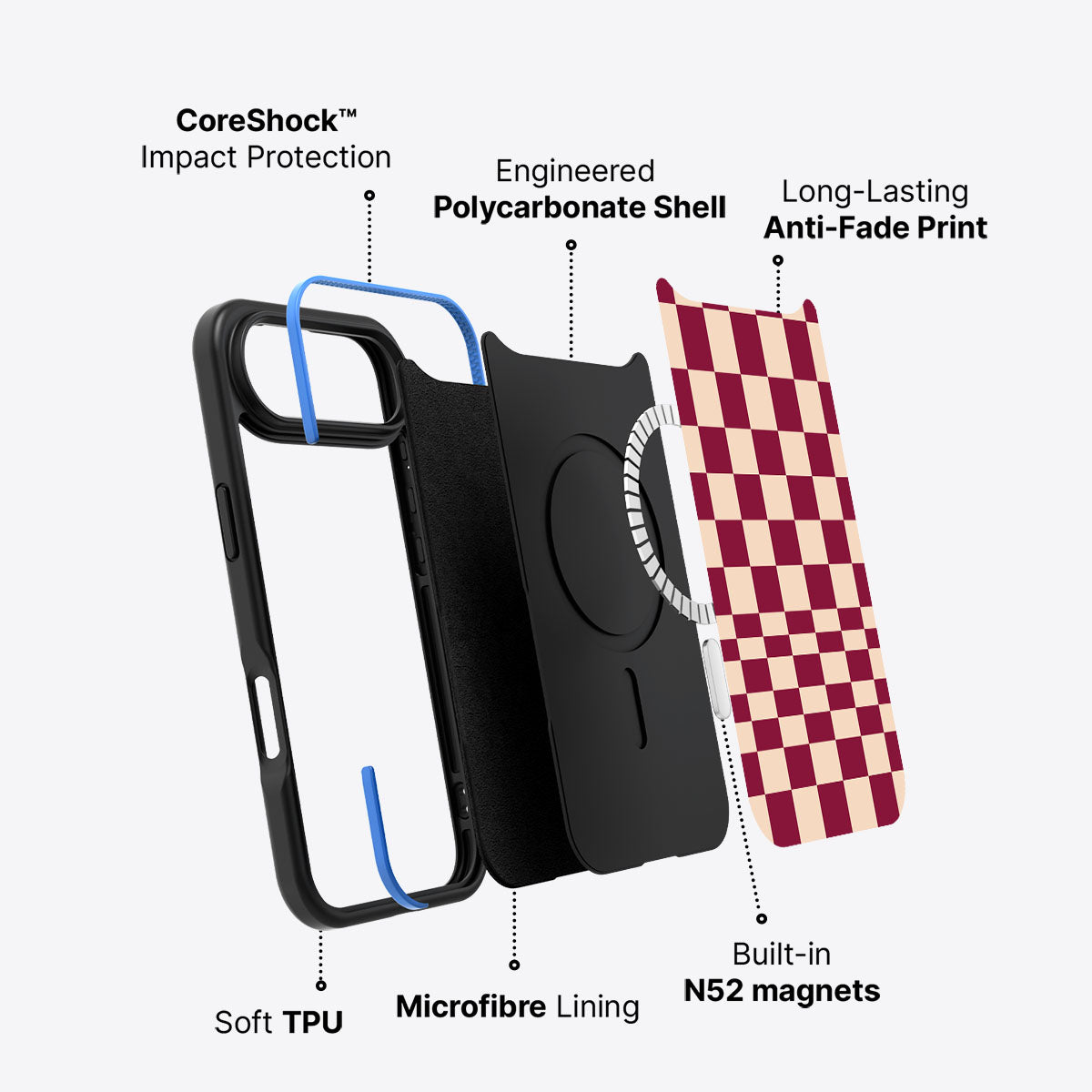 iPhone Air case construction – Rouge Board phone case