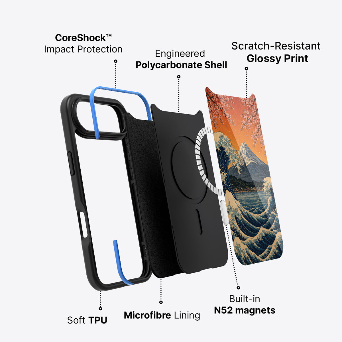 iPhone Air case construction – Sakura Coast phone case
