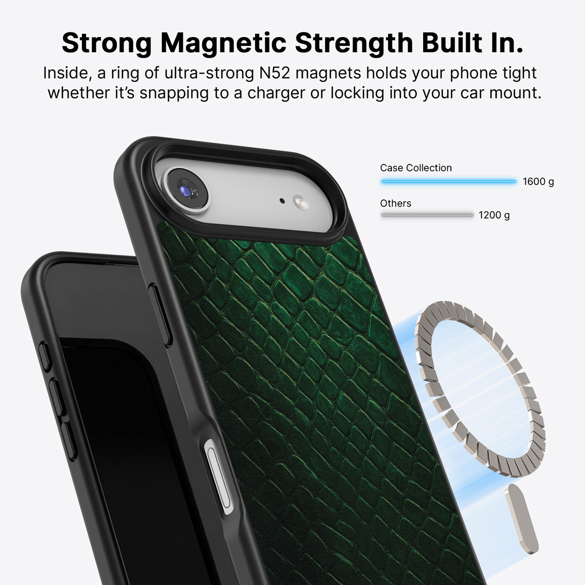 Green Designer iPhone Air Case – Slytherin Senses | MagSafe
