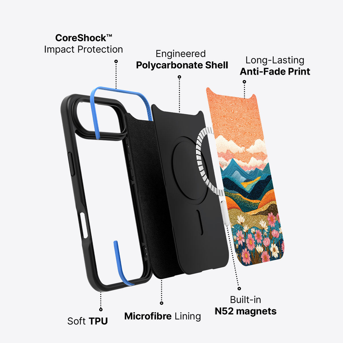 iPhone Air Case with MagSafe – Soft Horizon