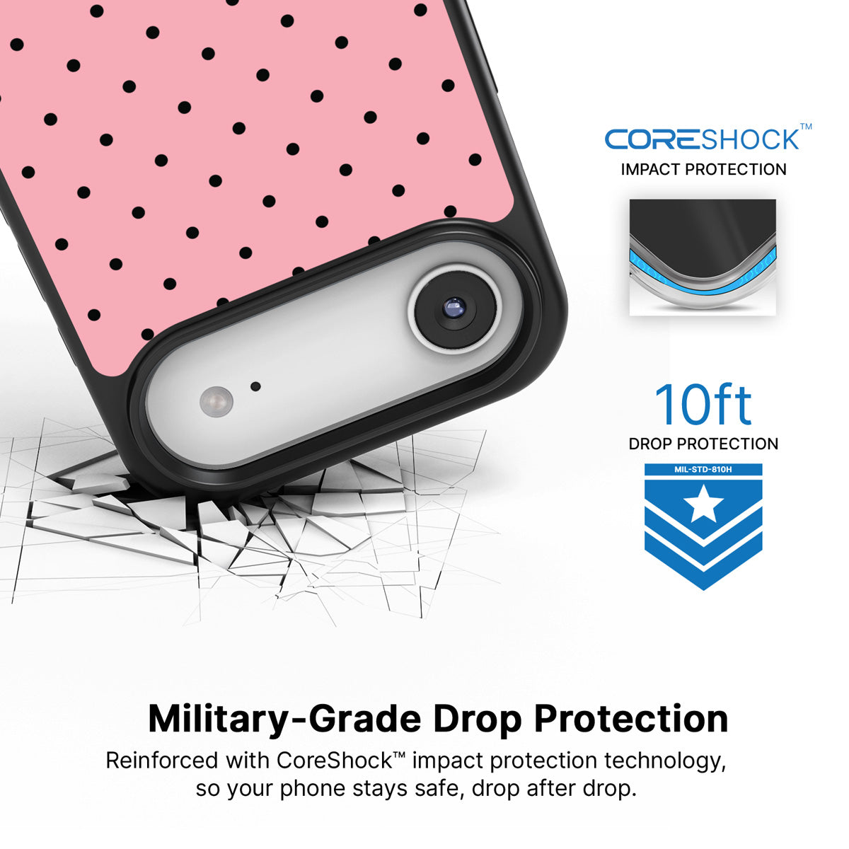 Veloria iPhone 17 Air case with drop protection