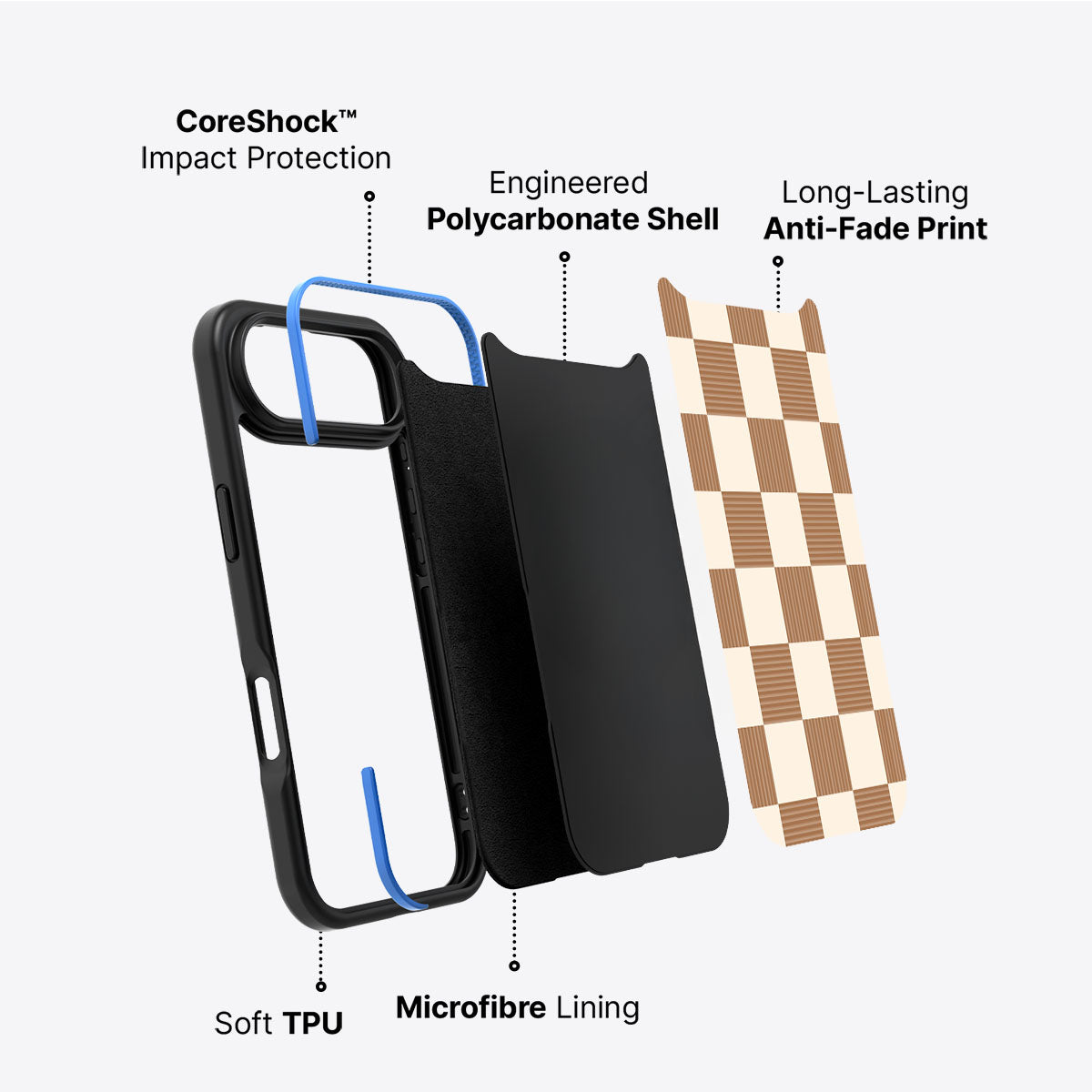 Vintage Mocha - iPhone 17 Air Case #case type_core (non magsafe)