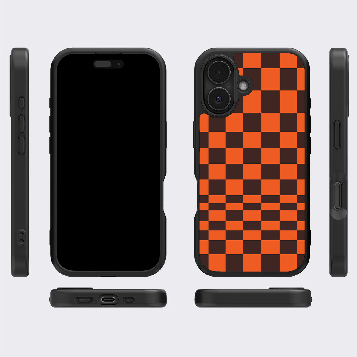 Amber Pop iPhone 17 case cover – multi-angle view