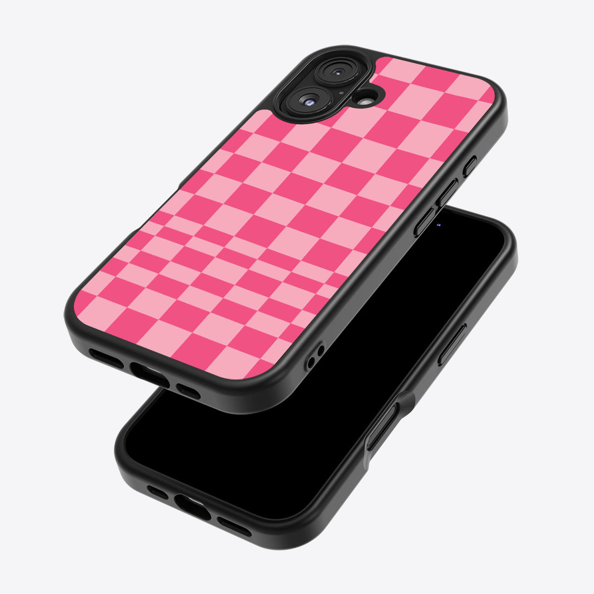 Candy Check iPhone 17 case – back and side view
