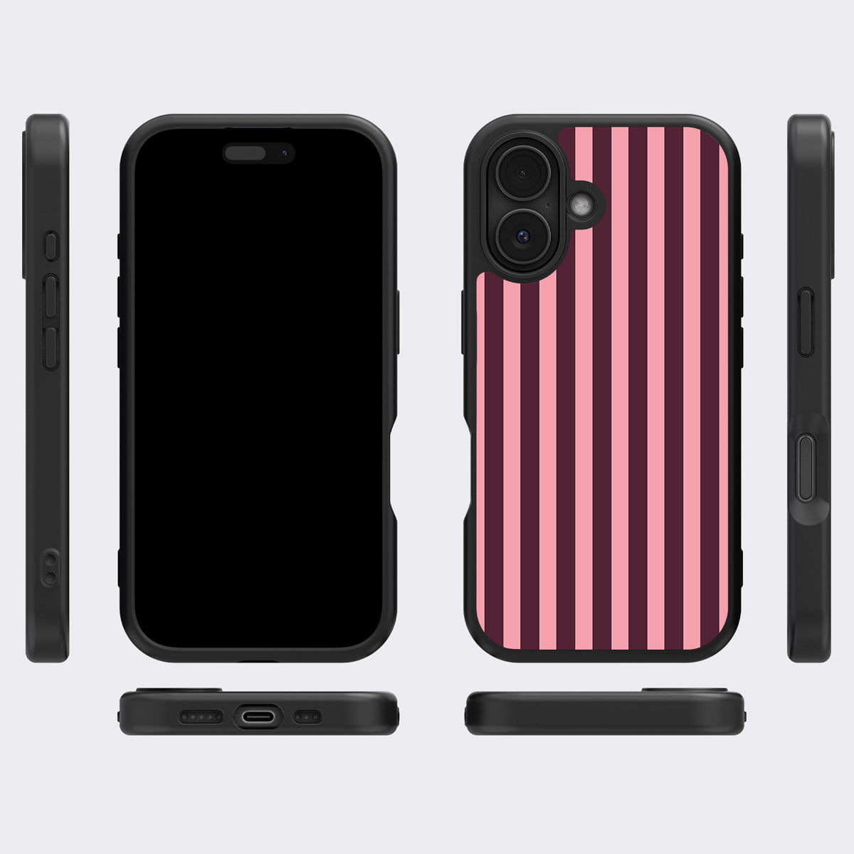 Candy Column iPhone 17 case cover – multi-angle view