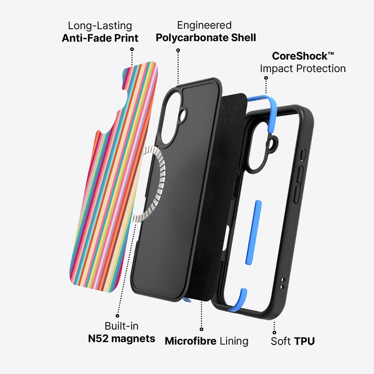Candy Stripe - iPhone 17 Case #case type_core (magsafe)