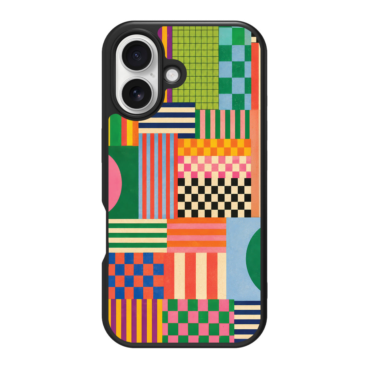Carnival Quilt design back view – iPhone 17 case