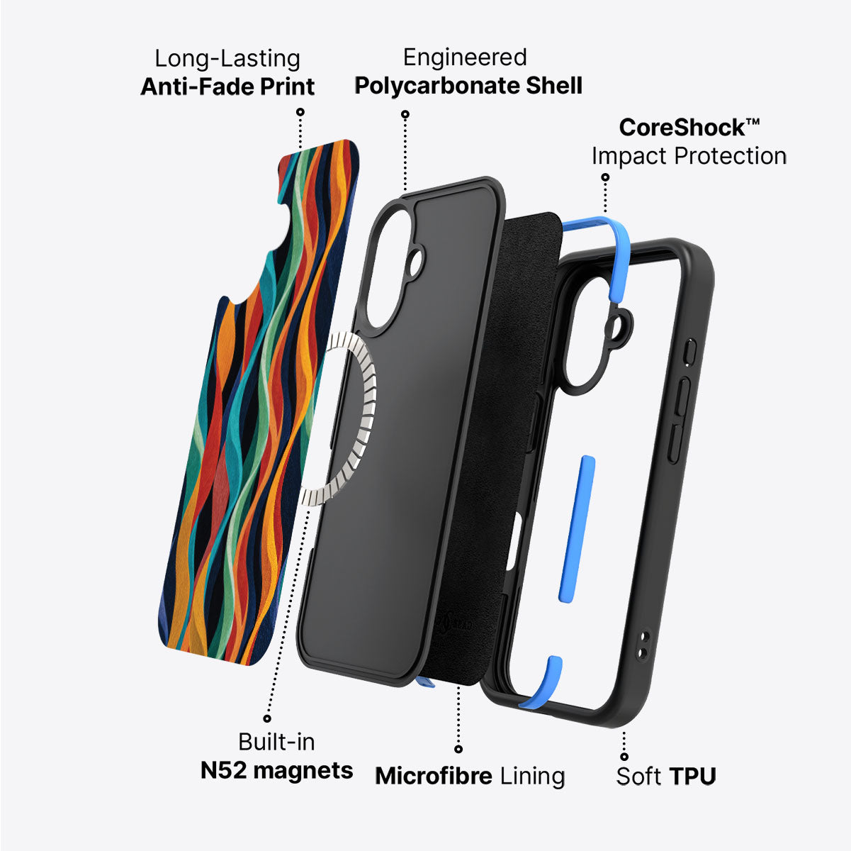 iPhone 17 Case with MagSafe – Coastal Waves