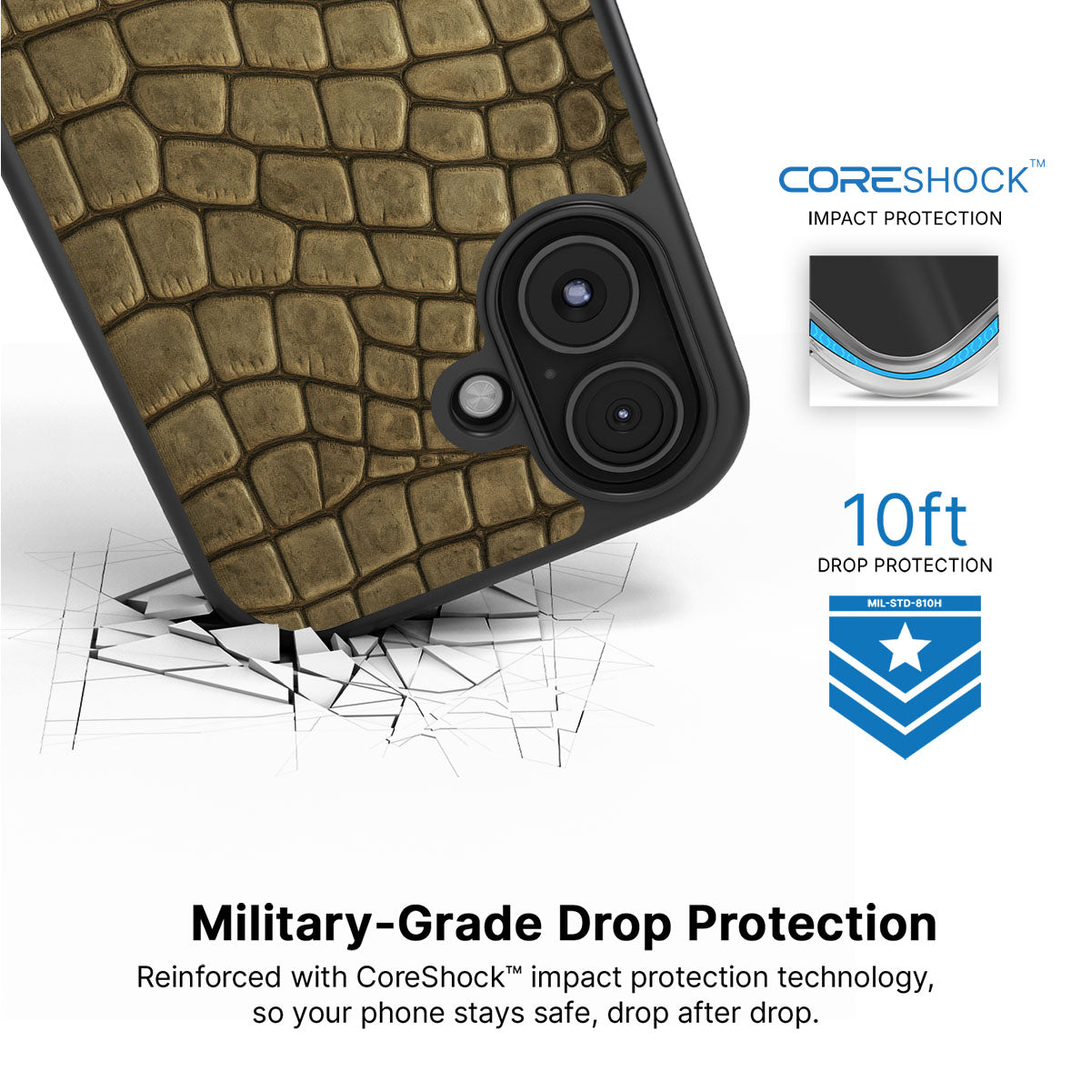 Croc Scales - iPhone 17 Case  #case type_core (magsafe), #case type_core (non magsafe)