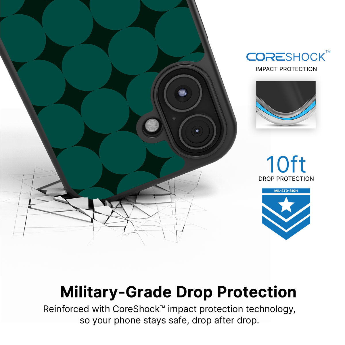 Emerald Bed - iPhone 17 Case #case type_core (magsafe), #case type_core (non magsafe)