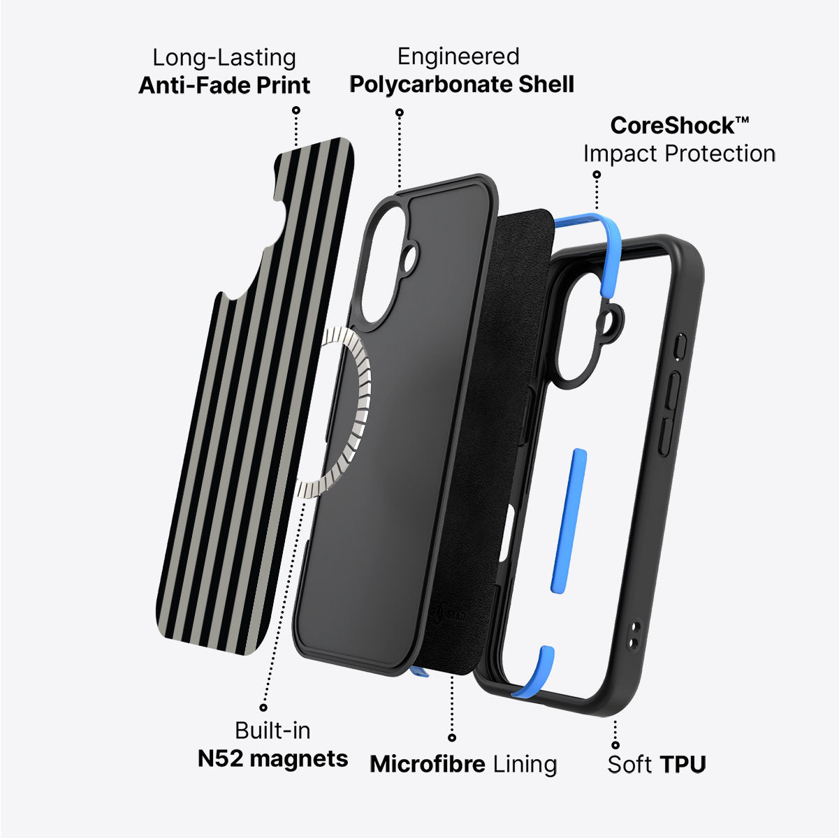 Gray Zone - iPhone 17 Case #case type_core (magsafe)