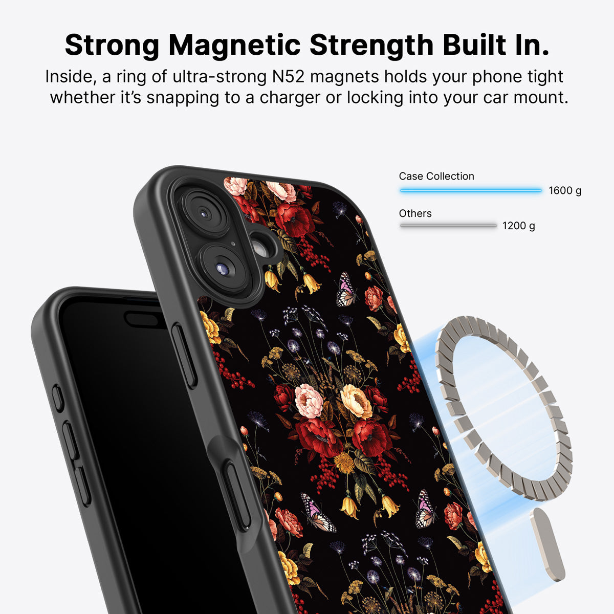 iPhone 17 MagSafe case – Kelmscott Bloom design
