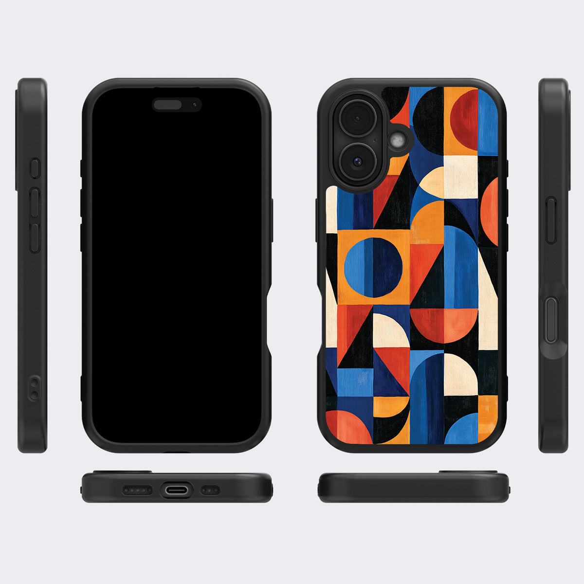 Modernist Muse iPhone 17 case cover – multi-angle view