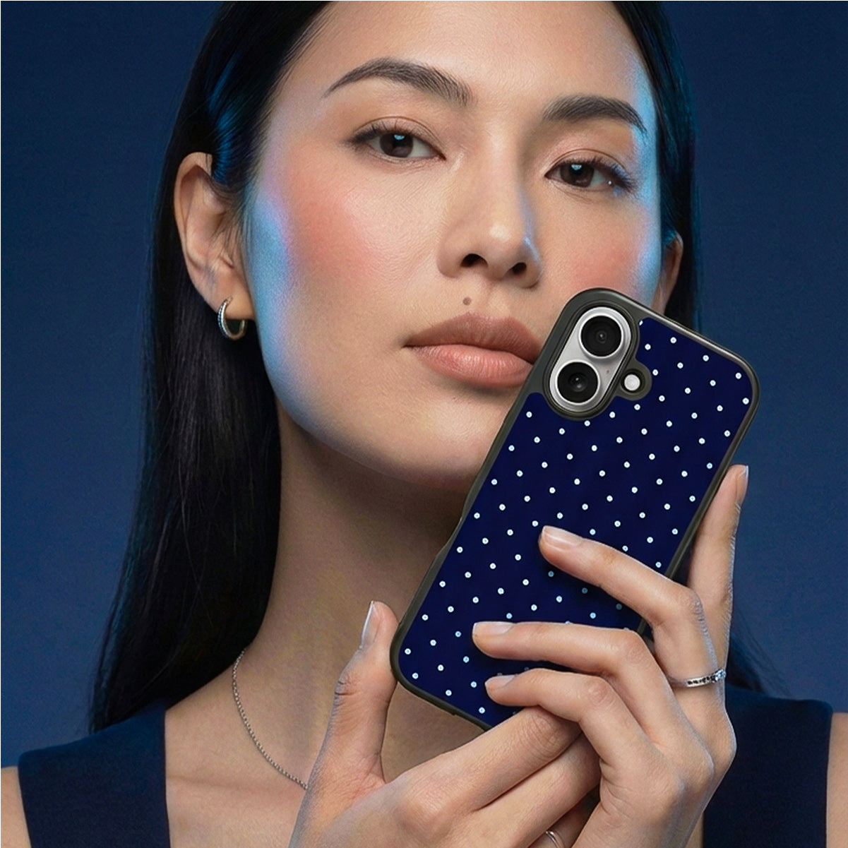 Navy Whisper - iPhone 16 Plus Case