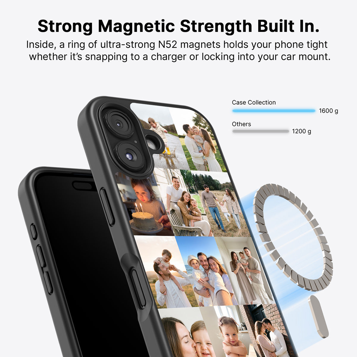 iPhone 17 MagSafe case – personalised photo collage