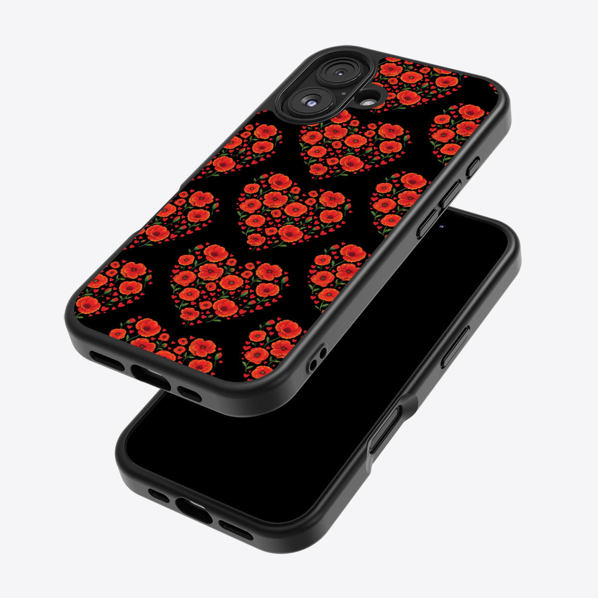 Poppy Heart - iPhone 17 Case #case type_core (magsafe), #case type_core (non magsafe)