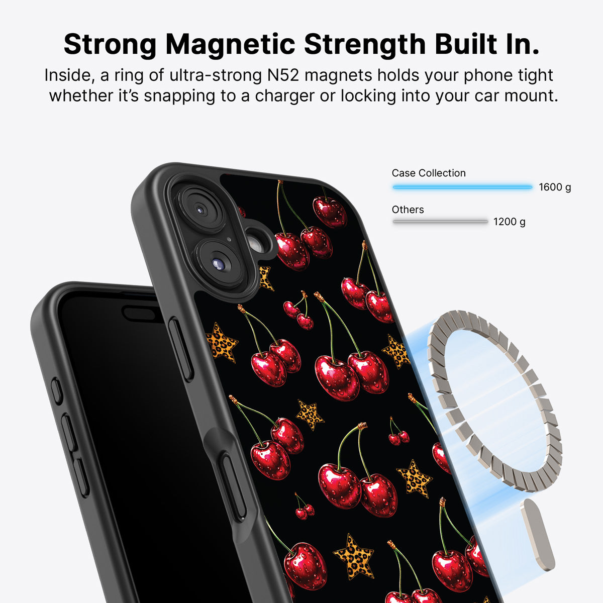 iPhone 17 MagSafe case – Rebel Cherry design