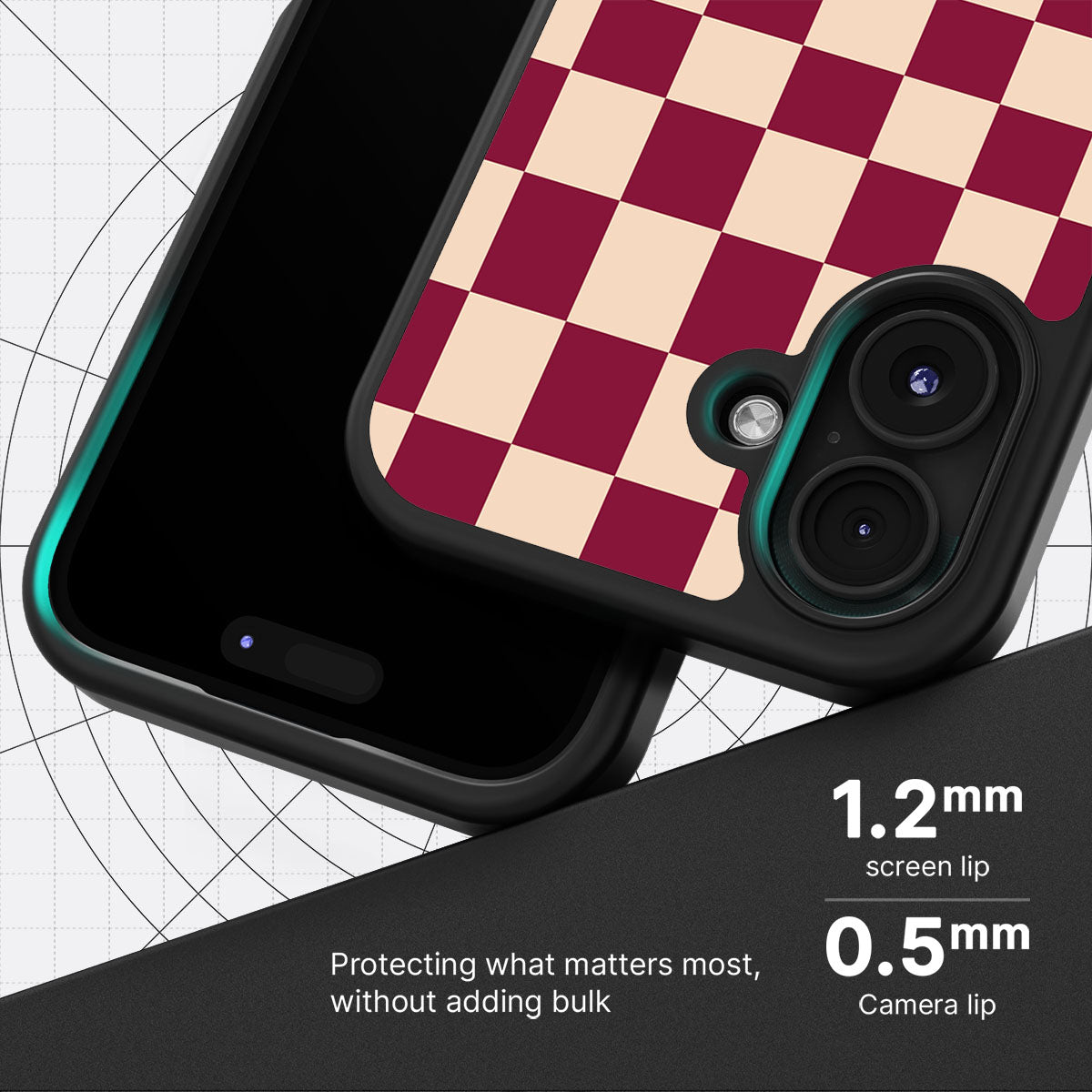 Rouge Board slim iPhone 17 phone case