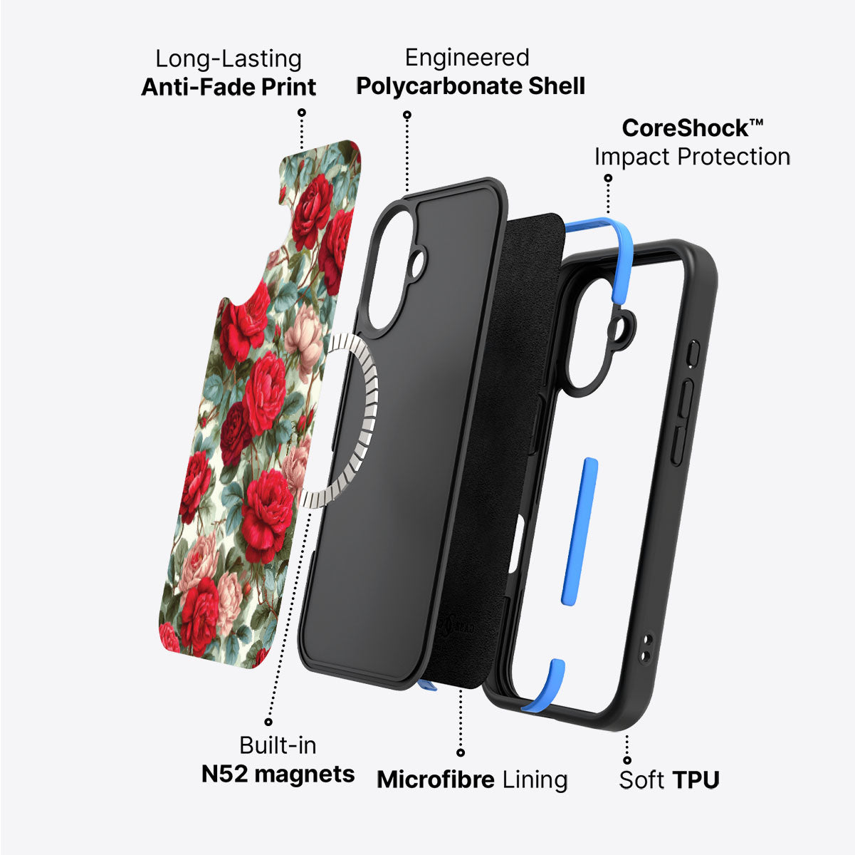 iPhone 17 Case with MagSafe – Ruby Roses