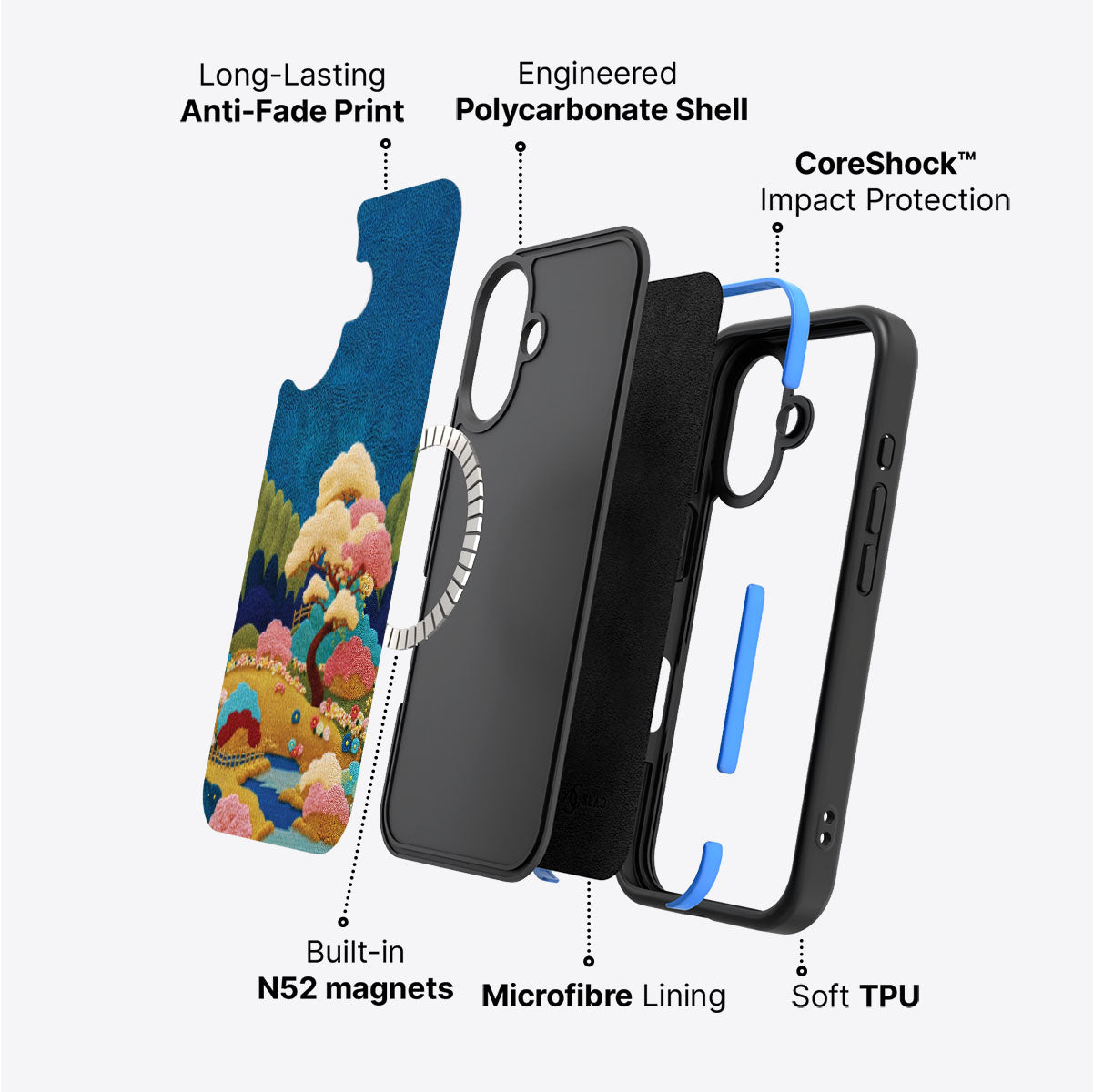 iPhone 17 Case with MagSafe – Zen Garden