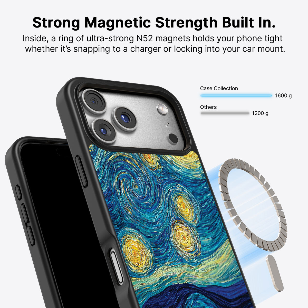 iPhone 17 Pro MagSafe case – Astral Waves design