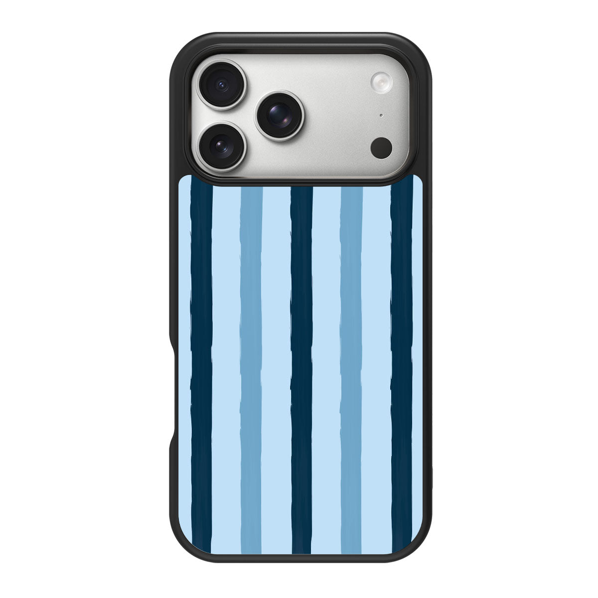 Blue Watercolor Stripes - iPhone 17 Pro Case