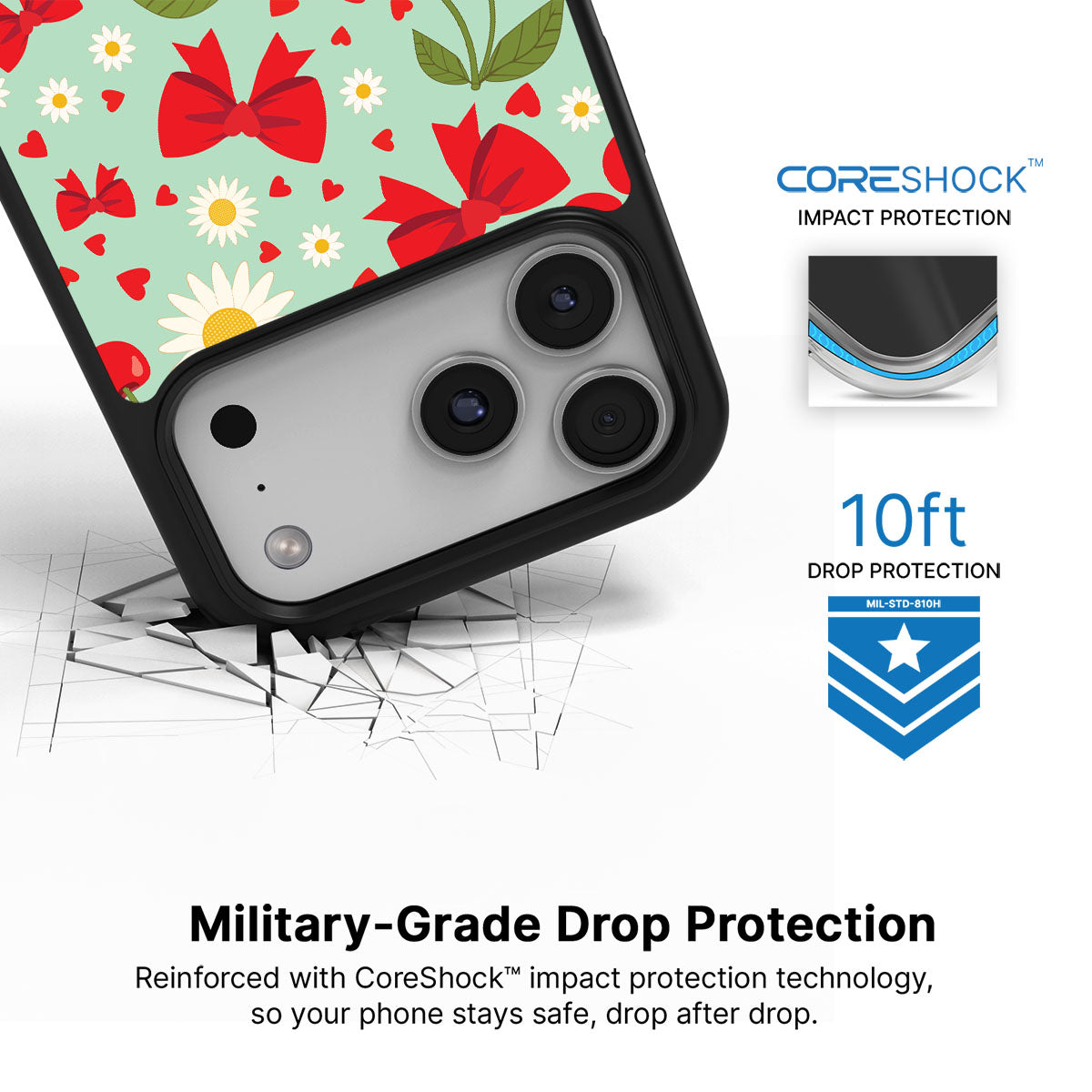 Blushing Bows - iPhone 17 Pro Case #case type_core (magsafe), #case type_core (non magsafe)