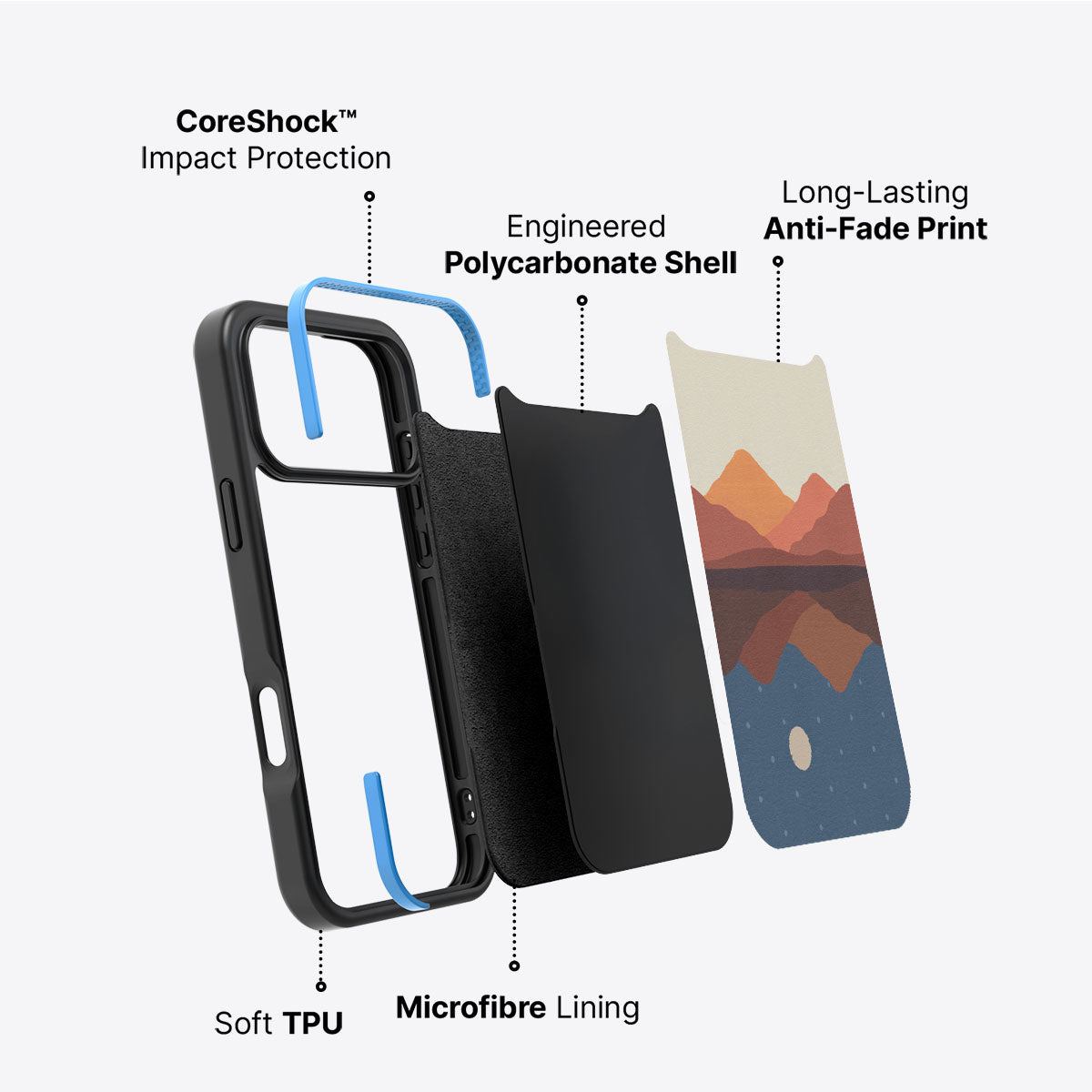Dawn Dusk - iPhone 17 Pro Case #case type_core (non magsafe)