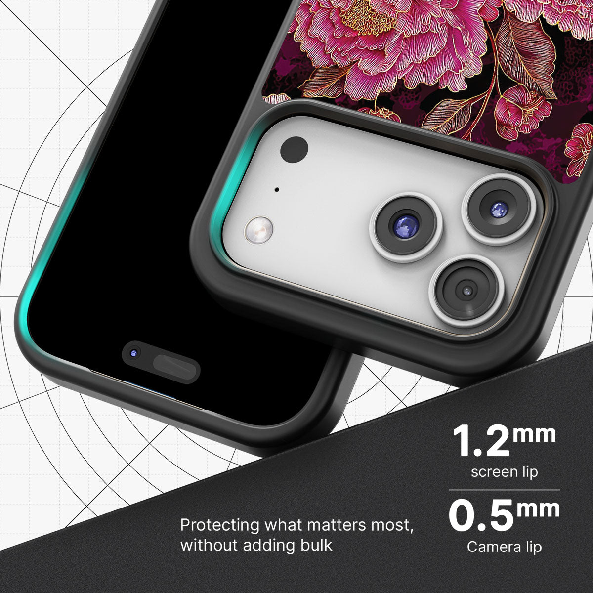 Floral Opulence slim iPhone 17 Pro phone case