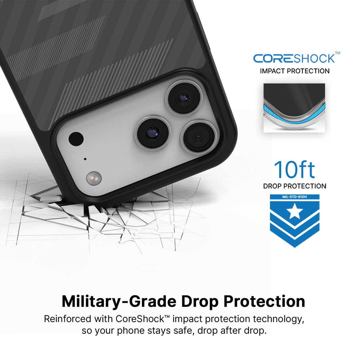 Gray Twill Play - iPhone 17 Pro Case #case type_core (magsafe), #case type_core (non magsafe)
