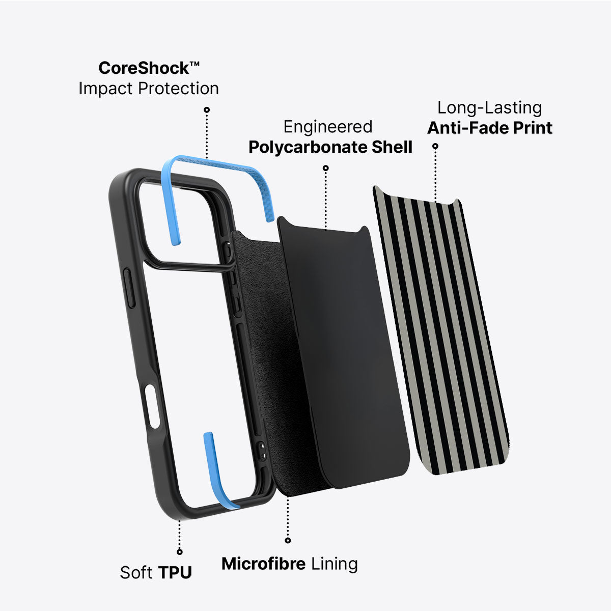 Gray Zone - iPhone 17 Pro Case #case type_core (non magsafe)