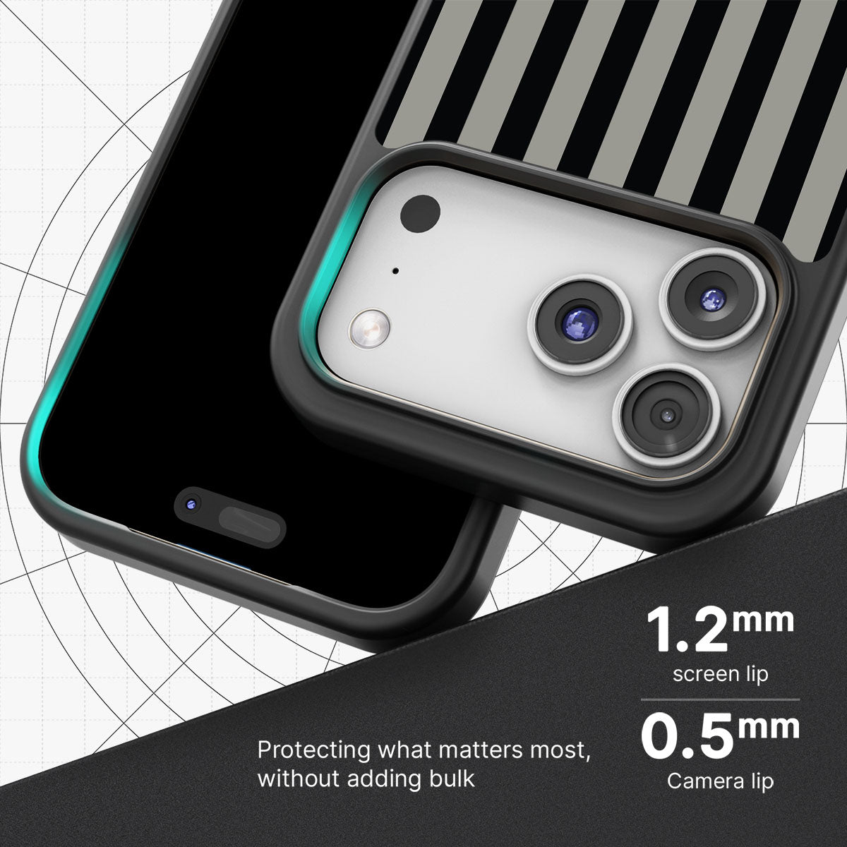 Gray Zone - iPhone 17 Pro Case #case type_core (magsafe), #case type_core (non magsafe)