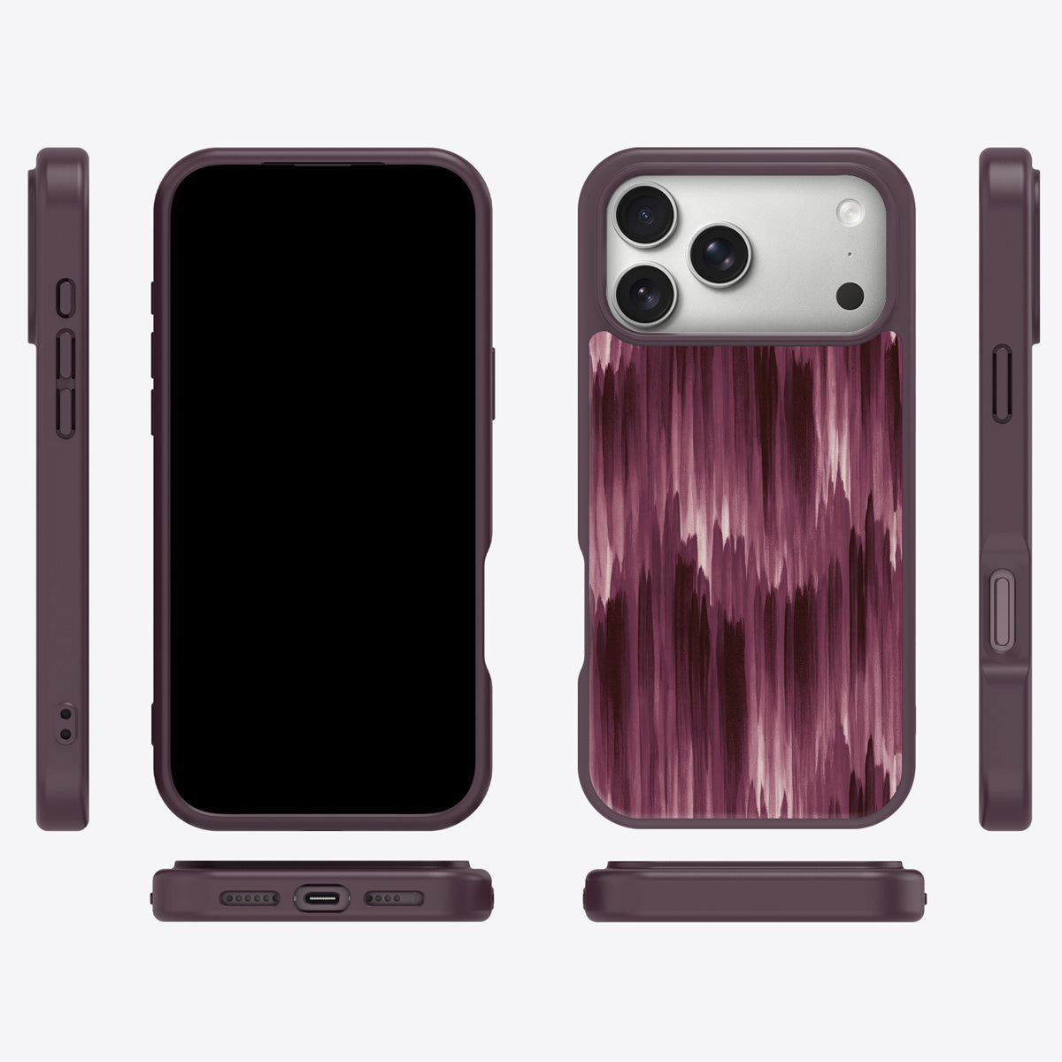 Ikat Haze iPhone 17 Pro case cover – multi-angle view