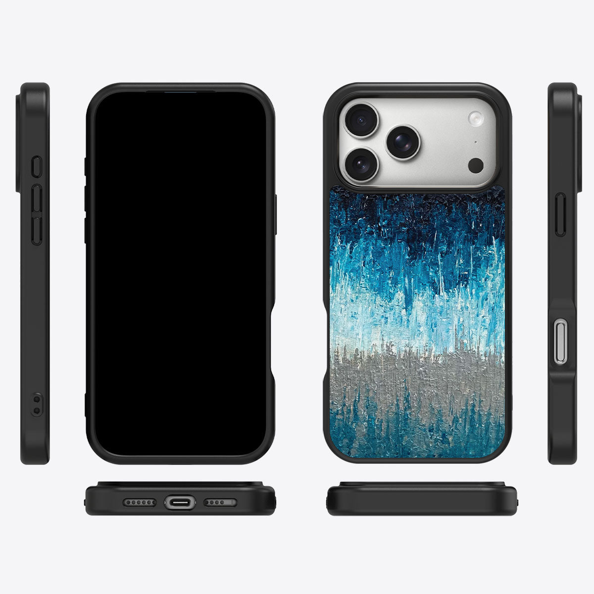 Impasto Tides - iPhone 17 Pro Case #case type_core (magsafe), #case type_core (non magsafe)