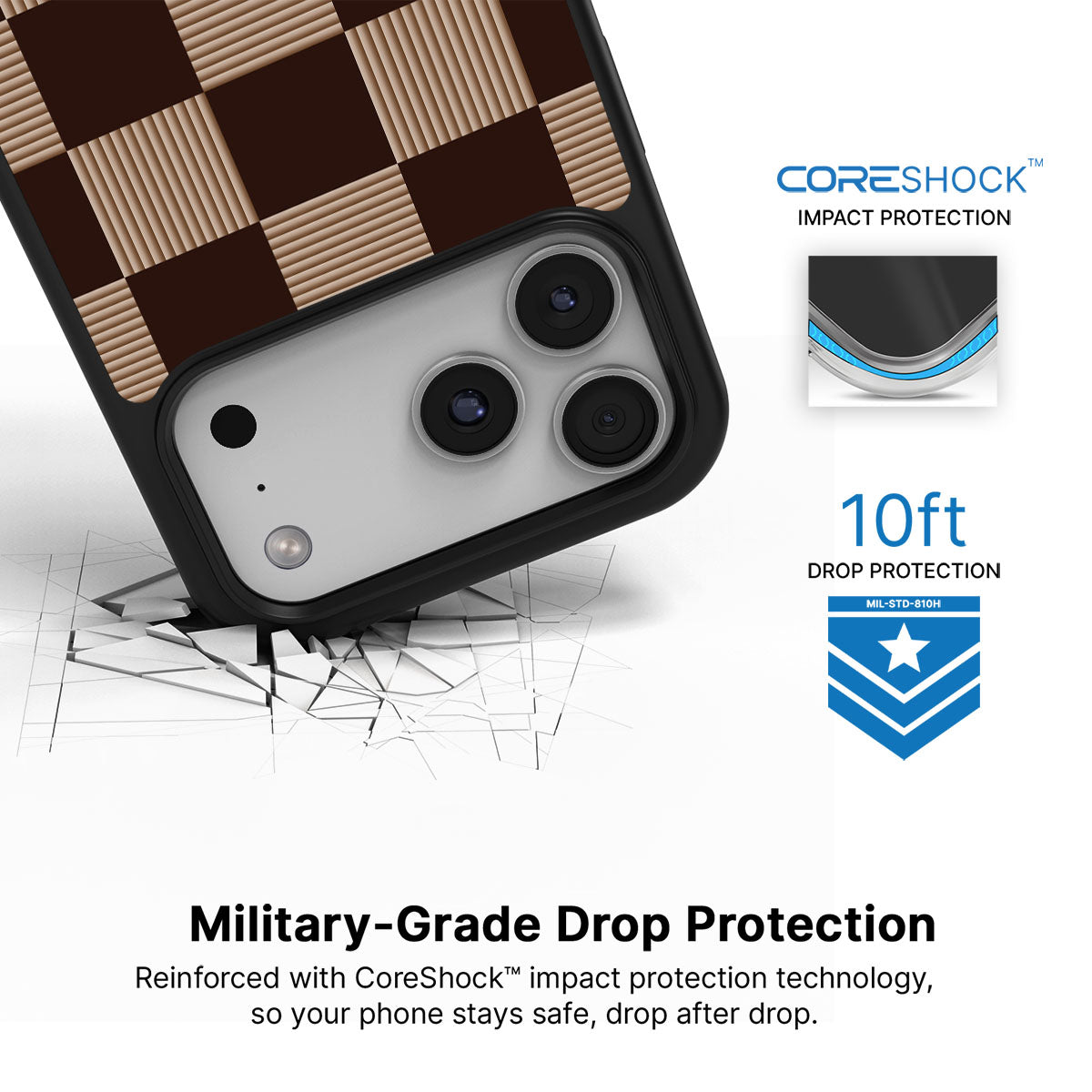 Latte Check - iPhone 17 Pro Case  #case type_core (magsafe), #case type_core (non magsafe)